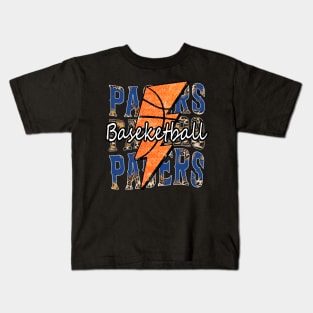 Graphic Basketball Pacers Proud Name Vintage Kids T-Shirt